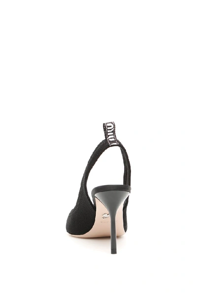 Shop Miu Miu Slingback Pumps In Nero