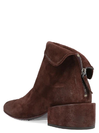 Shop Marsèll Buccia Ankle Boots In Brown