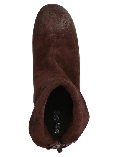 Shop Marsèll Buccia Ankle Boots In Brown