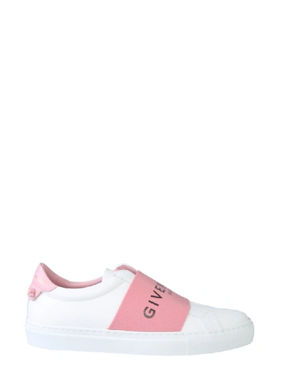 Givenchy White & Pink Elastic Urban Street Sneakers | ModeSens