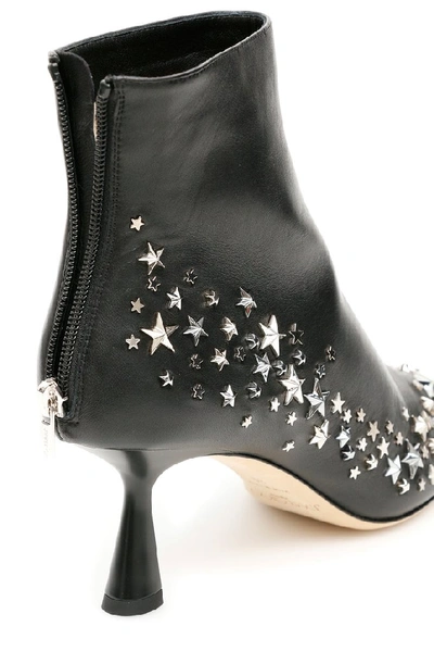 Shop Jimmy Choo Kix 65 Star Embellished Boots In Black