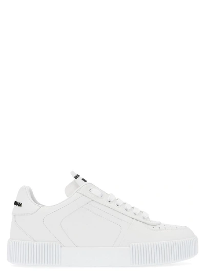 Shop Dolce & Gabbana Miami Lace Up Sneakers In White