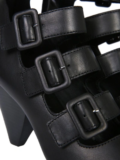 Shop Ash Dolby Strap Buckle Boots In Black