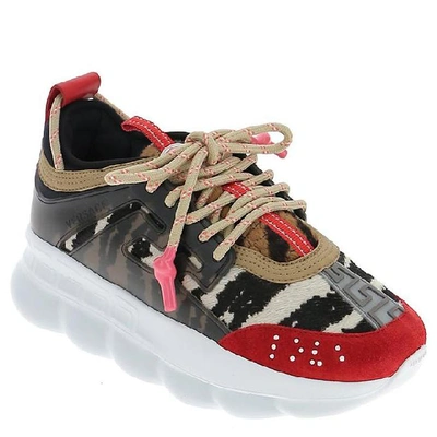Shop Versace Chain Reaction Sneakers In Multi