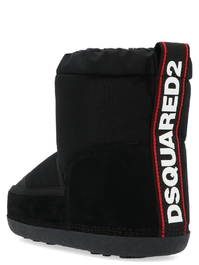 Shop Dsquared2 Evolution Tape Ankle Boots In Black