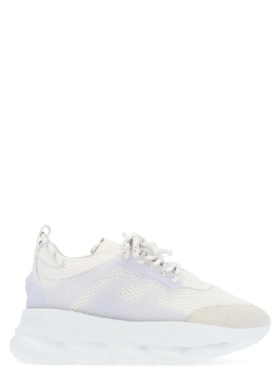 Shop Versace Chunky Sole Sneakers In White