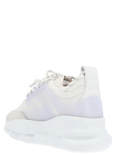 Shop Versace Chunky Sole Sneakers In White