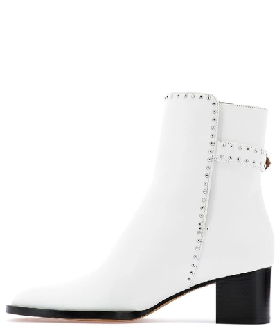 Shop Givenchy Studded Ankle Boots In White