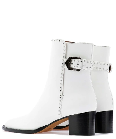 Shop Givenchy Studded Ankle Boots In White