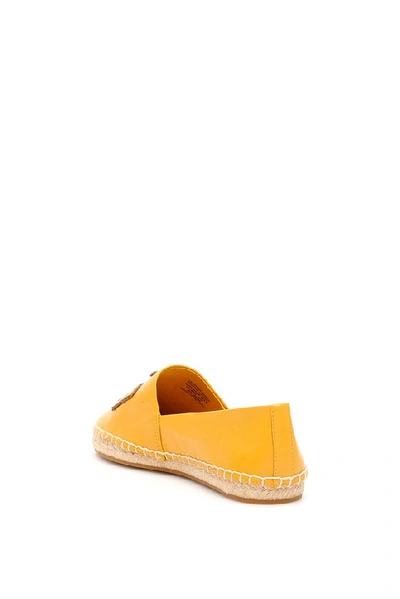 Shop Tory Burch Ines Logo Espadrilles In Yellow