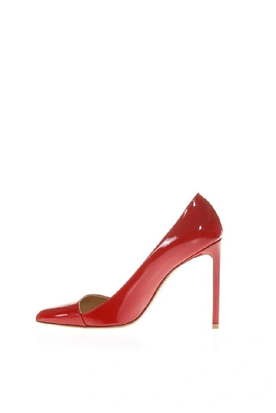Shop Francesco Russo Pointed Pumps In Red