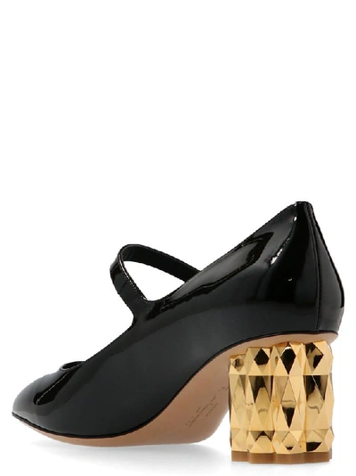 Shop Ferragamo Salvatore  Mary Jane Pumps In Black