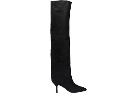 Shop Stuart Weitzman Millie Boots In Black