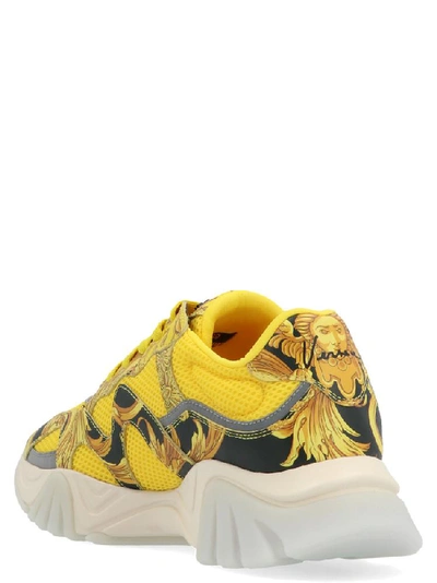 Shop Versace Squalo Baroque Print Sneakers In Multi