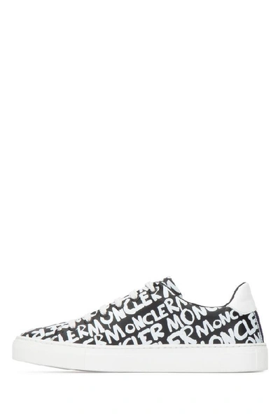 Shop Moncler All Over Logo Print Low Top Sneakers In Multi