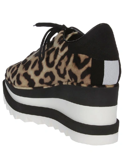 Shop Stella Mccartney Elyse Leopard Print Platform Sneakers In Multi