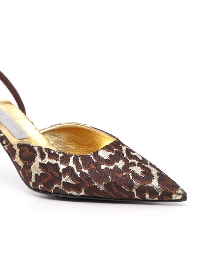 Shop Stella Mccartney Leopard Print Slingback Pumps In Multi