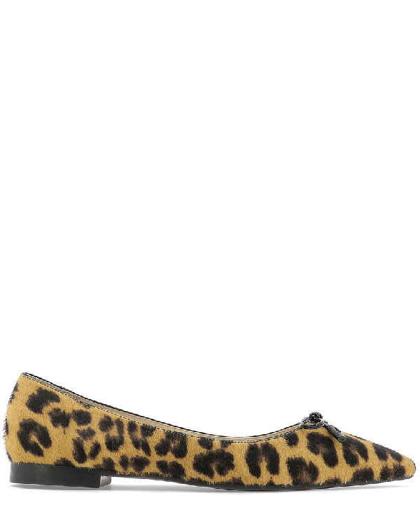 calf hair ballet flats