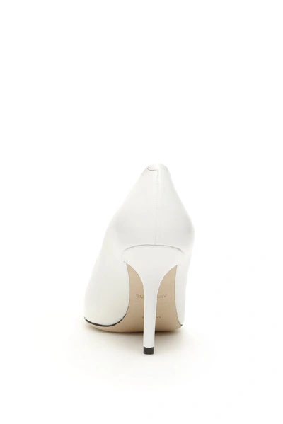 Shop Burberry Tape Detail Pumps In Multi