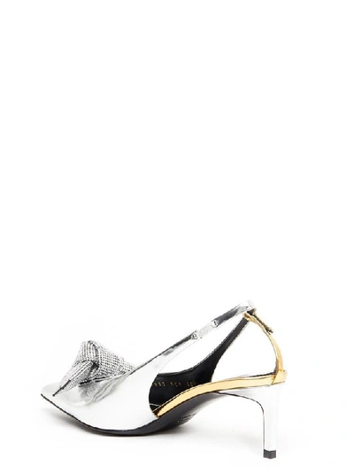 Shop Tom Ford Knot Mirror Pumps In Silver