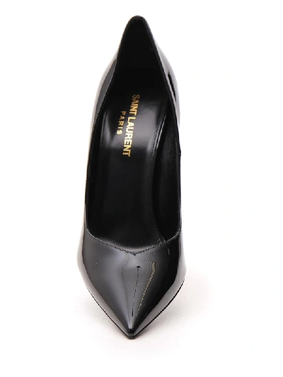 Shop Saint Laurent Era Pumps In Black