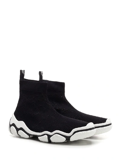 Shop Red Valentino High Top Sock Sneakers In Black