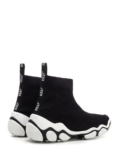 Shop Red Valentino High Top Sock Sneakers In Black