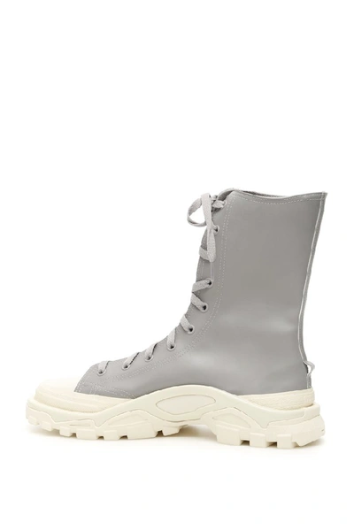 Shop Adidas Originals Adidas By Raf Simons Detroit High Top Sneakers In Grey