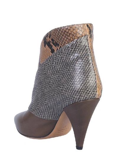 Shop Isabel Marant Tapered Heel Ankle Boots In Brown