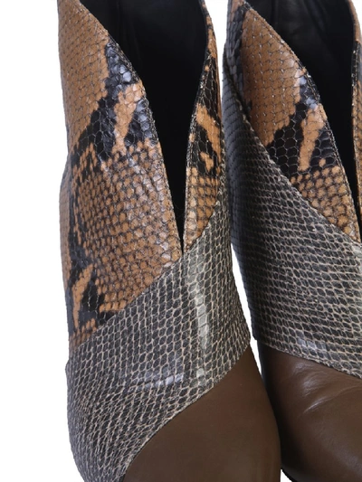 Shop Isabel Marant Tapered Heel Ankle Boots In Brown