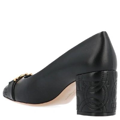 Shop Ferragamo Salvatore  Gancini Pumps In Black