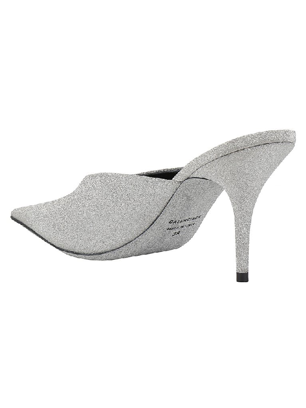 balenciaga glitter slingback