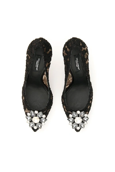 Shop Dolce & Gabbana Bellucci Embellished Pumps In Nero