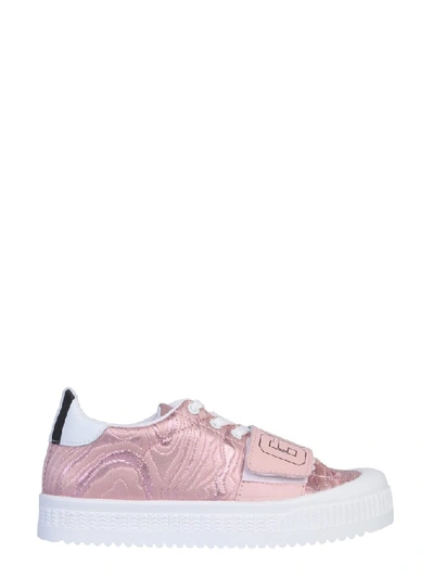 Shop Gcds Logo Strap Jacquard Sneakers In Multi