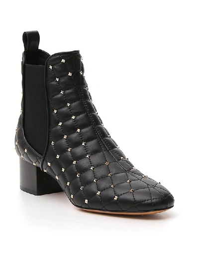 Shop Valentino Garavani Rockstud Chelsea Boots In Black