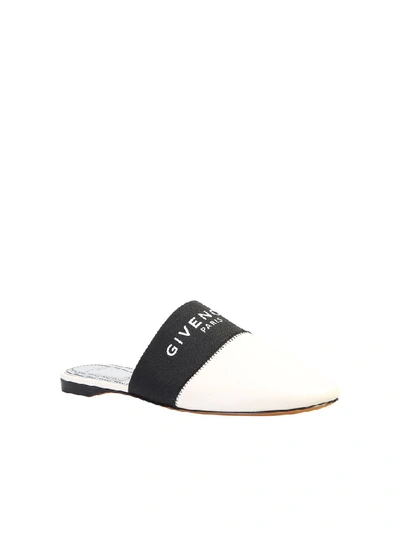 Shop Givenchy Paris Flat Mules In White