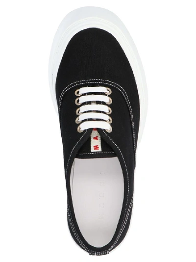 Shop Marni Pablo Lace Up Platform Sneakers In Black