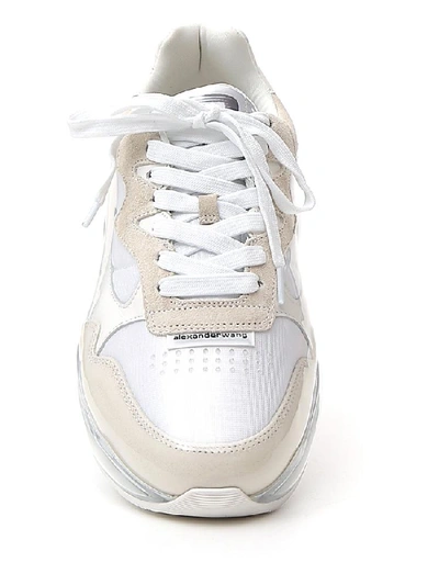 Shop Alexander Wang Stadium Sneakers In White