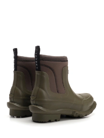 Shop Stella Mccartney X Hunter Ankle Rainboots In Green