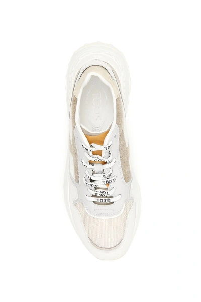 Shop Tod's Colour Block Chunky Sneakers In Multi