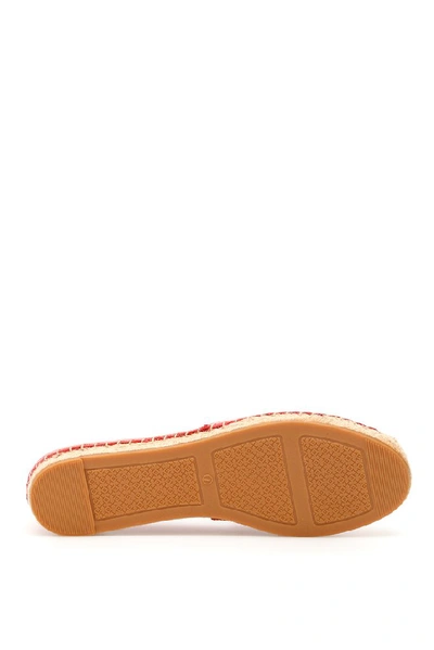 Shop Tory Burch Ines Logo Espadrilles In Red