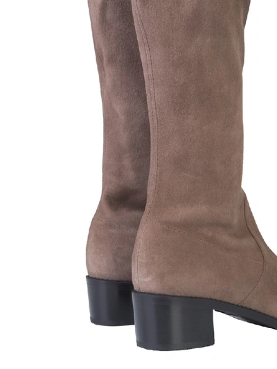 Shop Stuart Weitzman Midland Boots In Brown