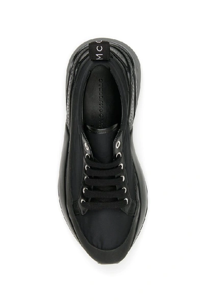 Shop Stella Mccartney Logo Pull Tab Oversized Lace Up Sneakers In Black