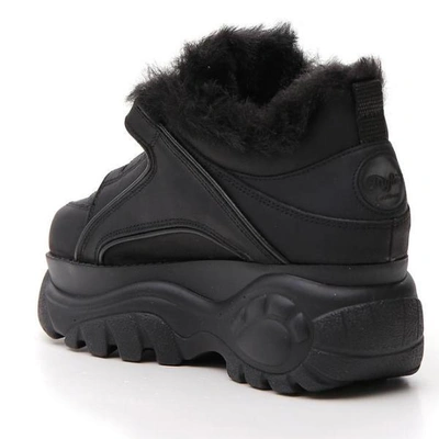 Shop Junya Watanabe Comme Des Garçons Fur Insole Chunky Sneakers In Black