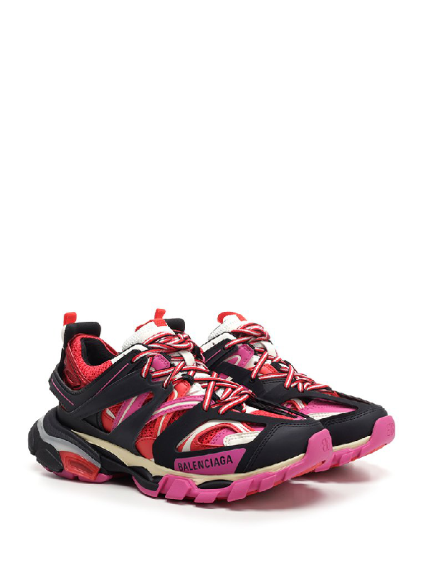 red and pink balenciaga sneakers