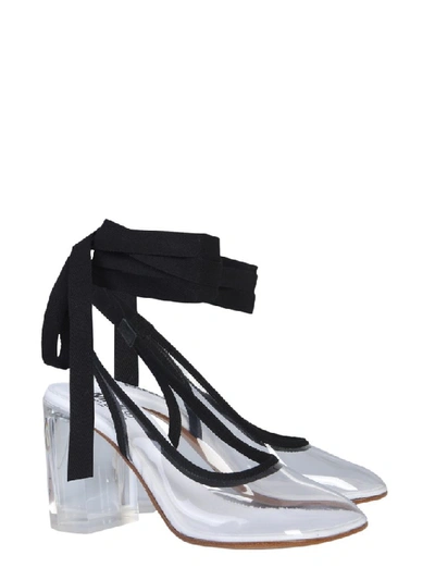 Shop Mm6 Maison Margiela Ankle Bow Pumps In Multi