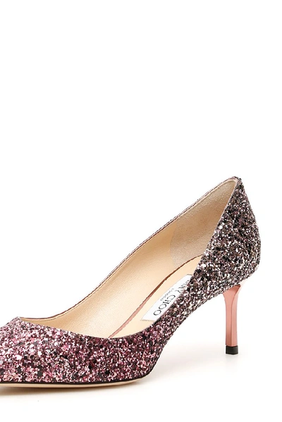 Shop Jimmy Choo Romy 60 Glitter Pumps In Multi