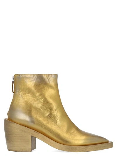 Shop Marsèll Coneros Heeled Ankle Boots In Gold