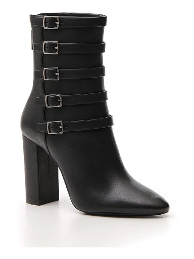 Shop Saint Laurent Lou Ankle Boots In Black