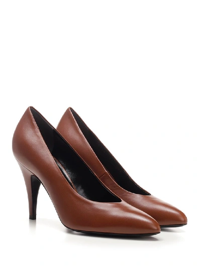 Shop Gucci High Heeled Pumps In Brown
